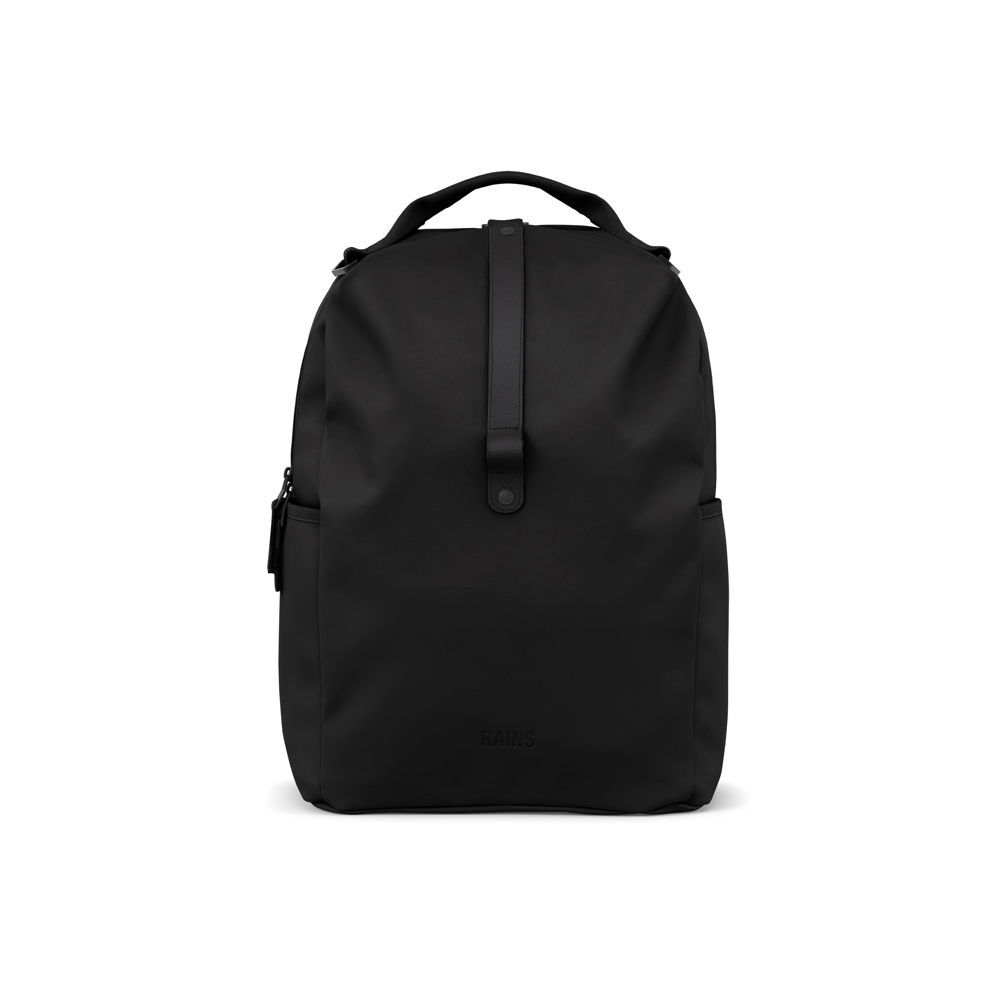 【関税込み】Clip Front Backpack W3 Backpack - RAINS - Synthe Rains® Clip Front Backpack in Black for $160 | Free Shipping